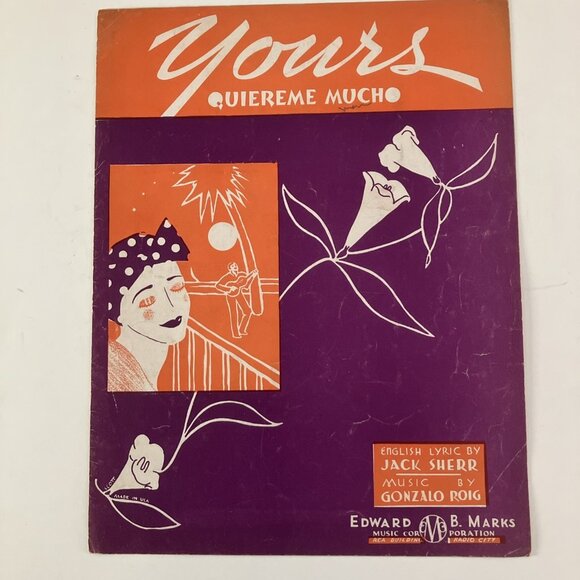 1930s Vintage Sheet Music Tommy Dorsey, Jeanette MacDonald, Hoagy Carmichael - Picture 9 of 16